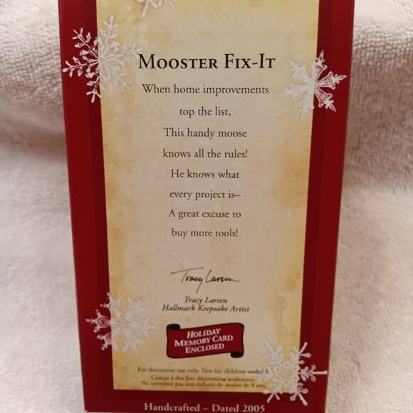 NEW-IN-BOX, LOT OF 2 MOOSE HALLMARK KEEPSAKE ORNAMENTS - Picture 6 of 7